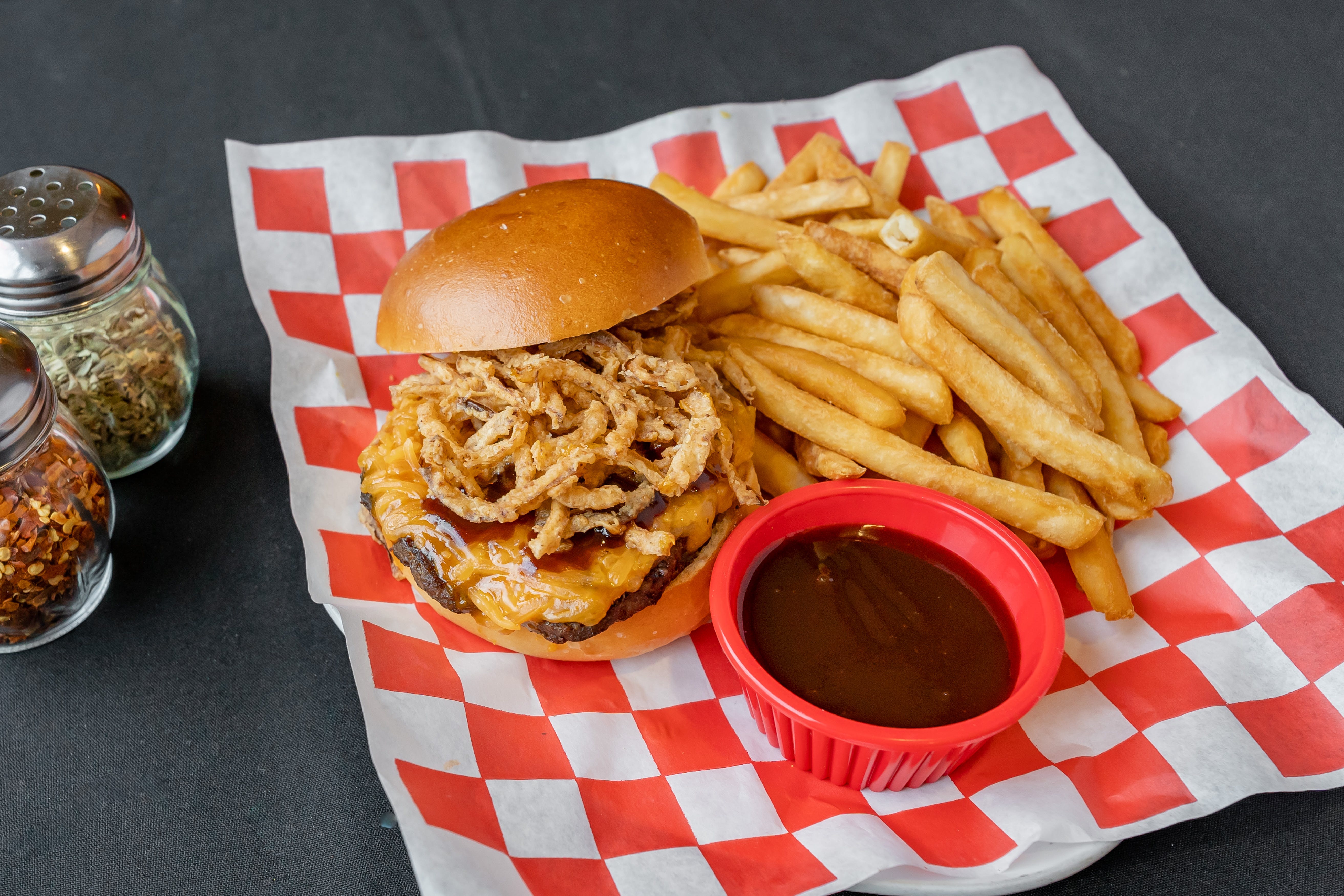 Order Cowboy Burger - Burger food online from Mario Cafe & Pizzeria store, East Greenville on bringmethat.com