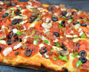 Order The Works Pizza food online from Boss. Pizza + Wings store, Carson on bringmethat.com