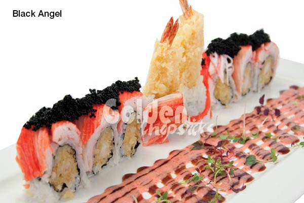 Order Black Angel Roll food online from Golden Chopsticks store, Rocky Point on bringmethat.com
