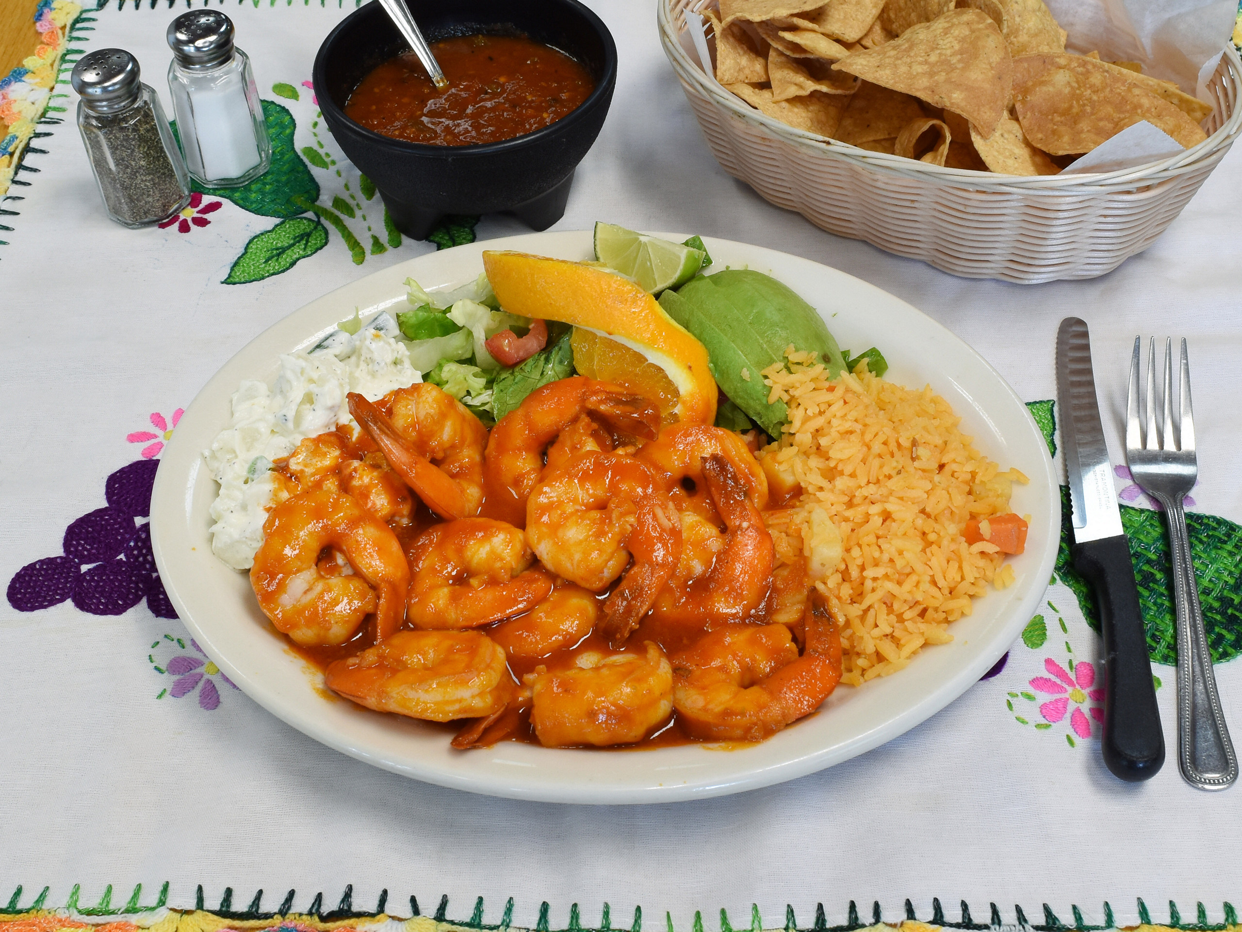 Order Camarones a la Diala food online from Huaraches Mexican Restaurant store, Chicago on bringmethat.com