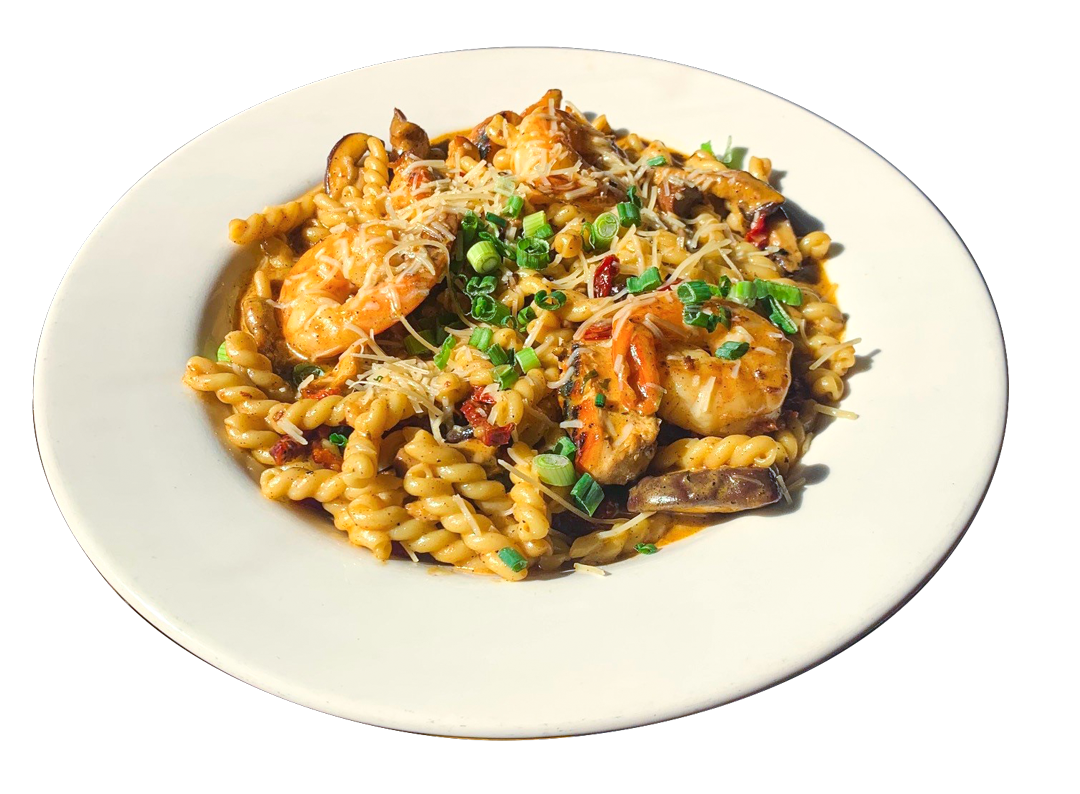 Order Spicy Shrimp and Chicken Pasta  food online from Daily grill store, Rohnert Park on bringmethat.com