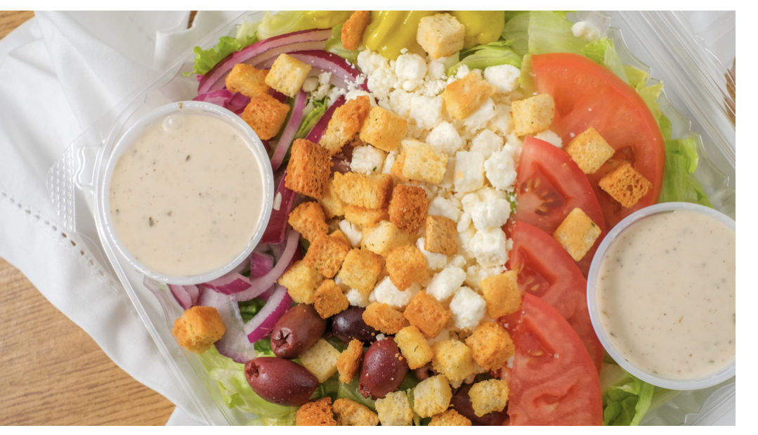 Order Greek Salad food online from Sal’s NY Slice Pizzeria store, Virginia Beach on bringmethat.com