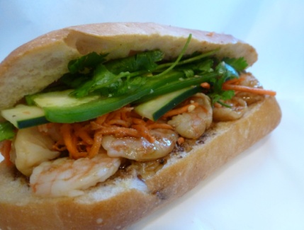 Order 8. Tamarind Shrimp Sandwich food online from Little Saigon Deli store, San Francisco on bringmethat.com