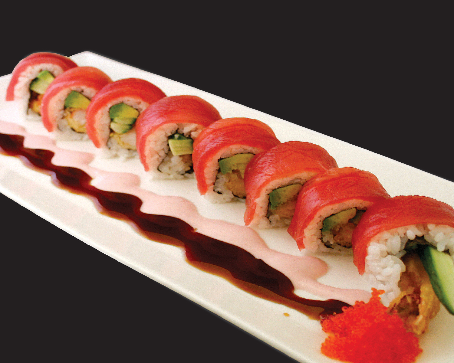 Order Red Dragon Special Roll food online from Sushi Lover store, Belmont on bringmethat.com