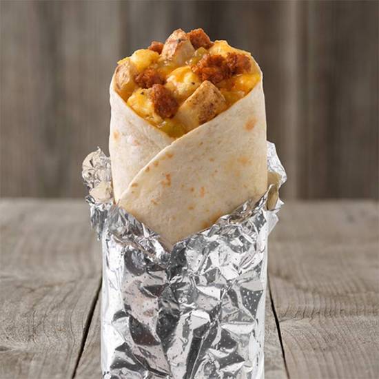 Order Chorizo, Egg and Cheese Burrito food online from Good Times Burgers & Frozen Custard store, Ft. Collins on bringmethat.com