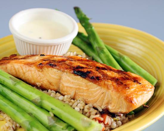 Order Grilled Salmon Filet food online from Barnaby Cafe store, Houston on bringmethat.com