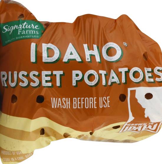 Order Signature Farms · Idaho Russet Potatoes (5 lbs) food online from Safeway store, Dixon on bringmethat.com
