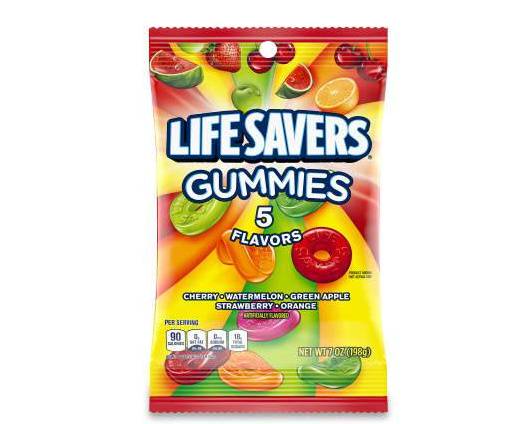 Order Life Savers Gummies 5 Flavors (7 oz) food online from Shell store, Gaithersburg on bringmethat.com