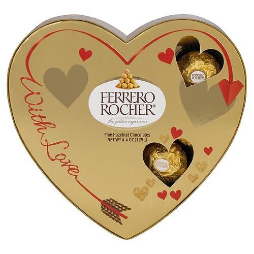 Order Ferrero Rocher Valentine's Fine Hazelnut Chocolates Heart Gift Box 10 piece - 4.4 oz food online from Walgreens store, Walkertown on bringmethat.com