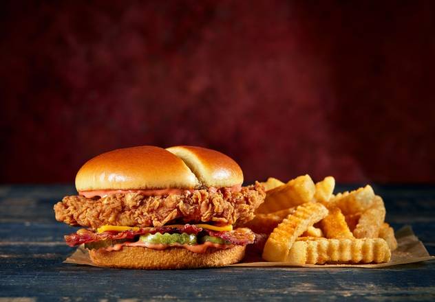 Order Zaxby's® Spicy Signature Sandwich food online from Zaxby's store, Fayetteville on bringmethat.com