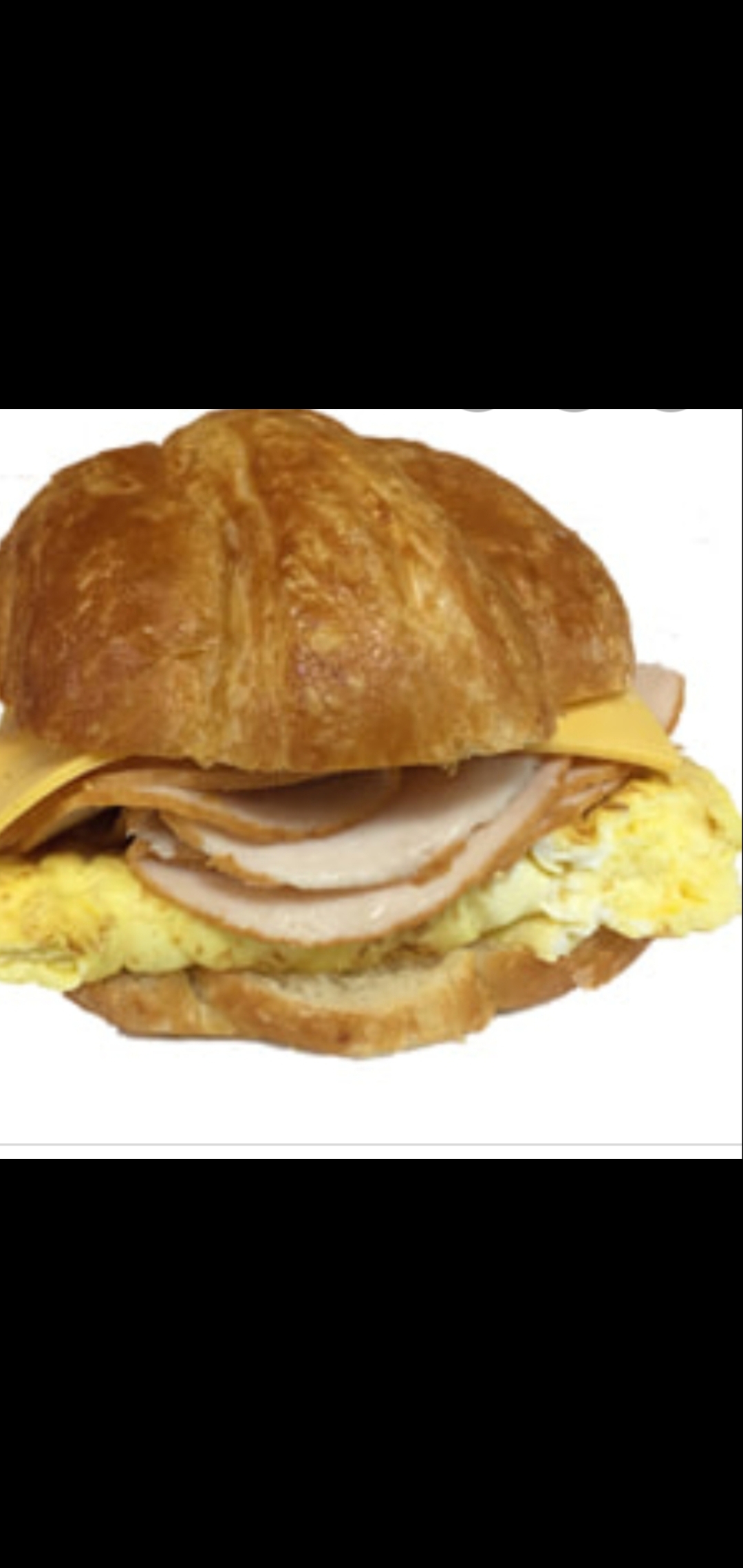 Order Boar's Head Smoked Turkey Eggs And Cheese Croissant  food online from American Gourmet Foods Deli store, New York on bringmethat.com