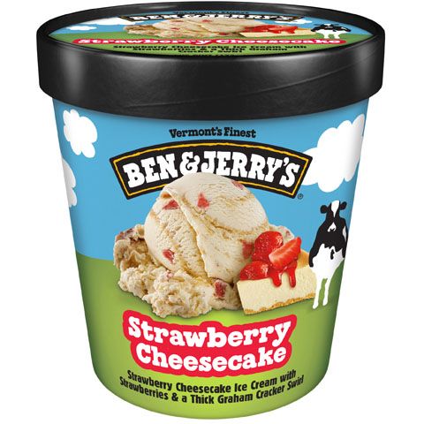 Order Ben & Jerry's Strawberry Cheesecake Pint food online from 7-Eleven store, Los Angeles on bringmethat.com