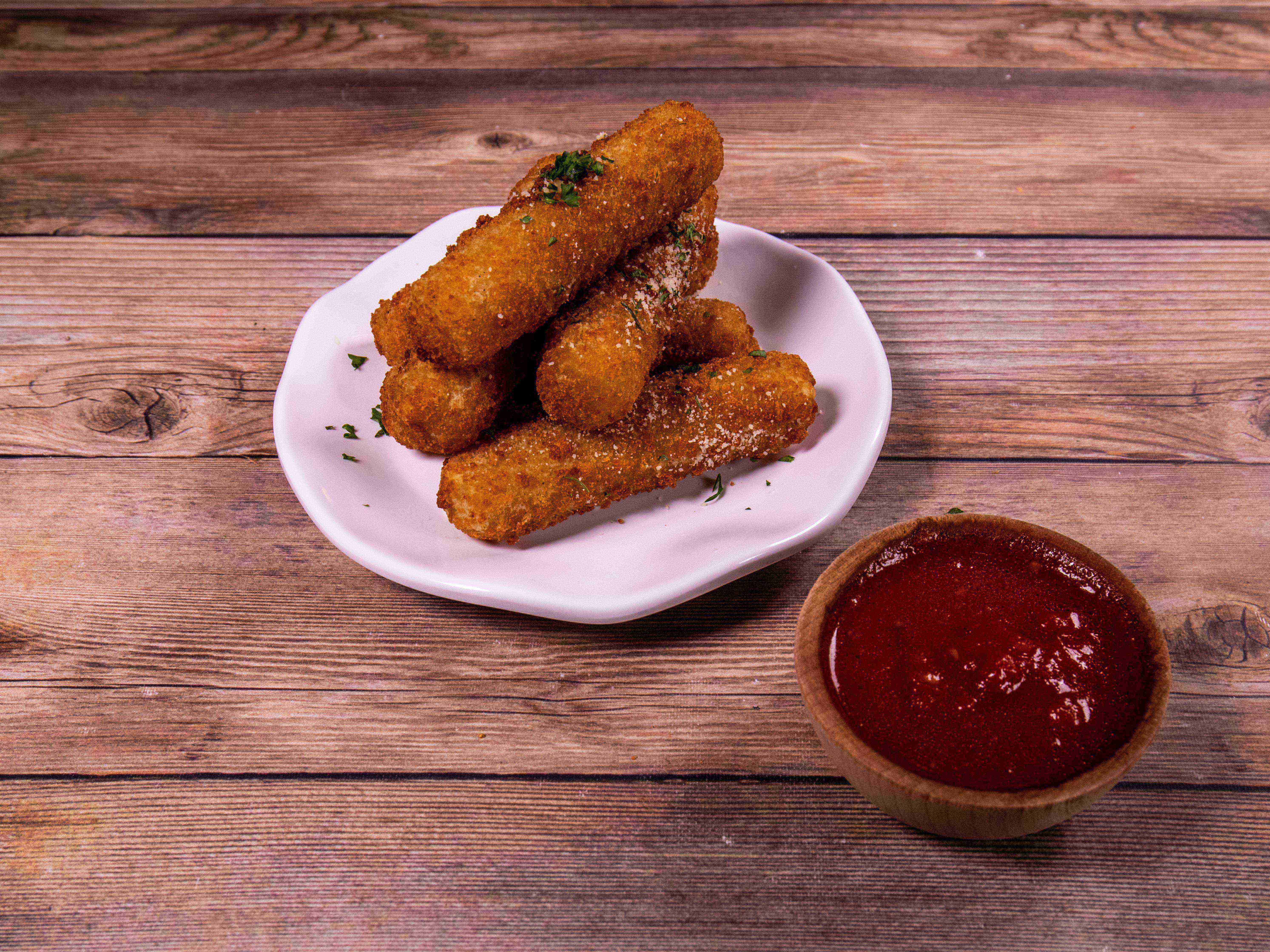 Order 6 Piece Fried Cheese Sticks food online from Picatta Pizza & Pasta store, Houston on bringmethat.com