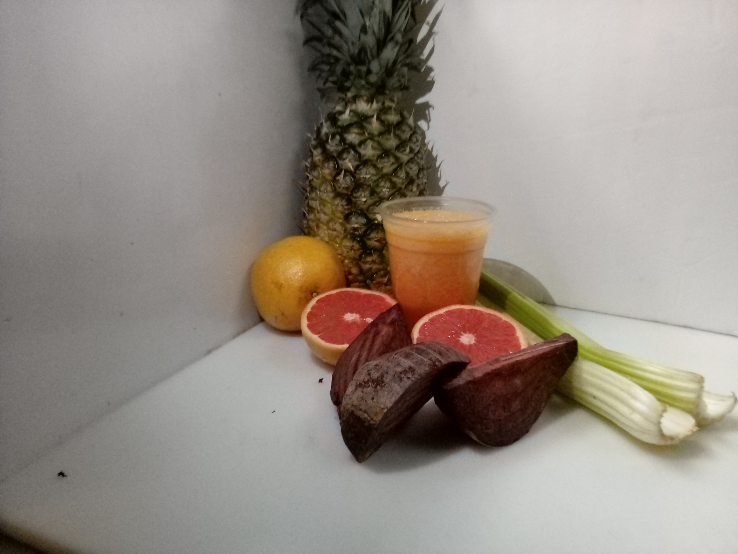 Order #15 Pineapple, Celery, Grapefruit, Cactus, Beet food online from El Papayon store, Ontario on bringmethat.com
