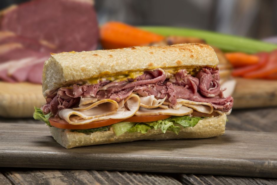 Order #8. Pastrami and Turkey Sandwich food online from Sourdough & Co store, Citrus Heights on bringmethat.com
