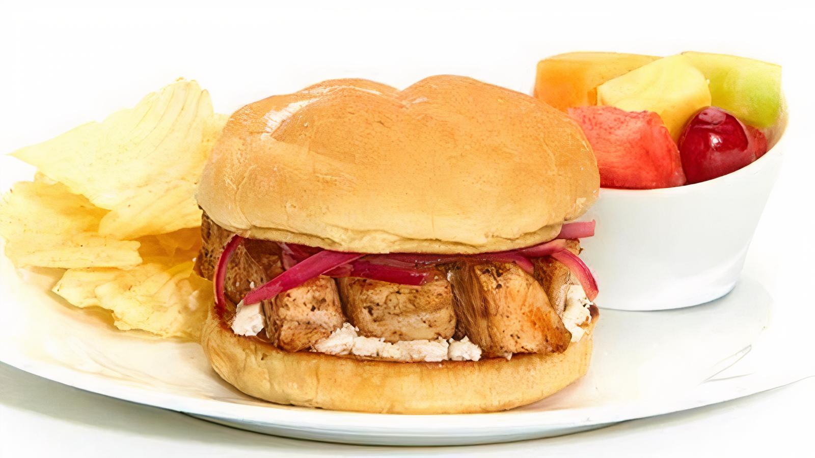 Order Grilled Chicken Sandwich food online from Taziki Cafe store, Tuscaloosa on bringmethat.com