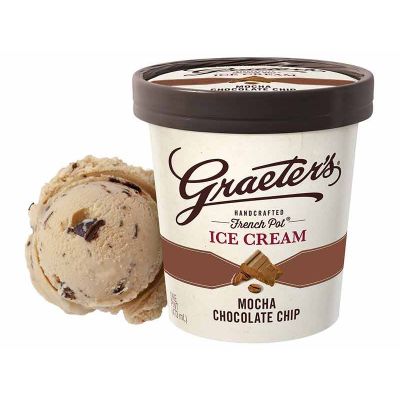 Order Mocha Chocolate Chip - Pint food online from Graeter Ice Cream store, Cincinnati on bringmethat.com