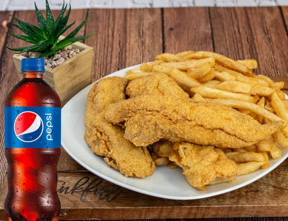 Order Fish Whiting  (12 pcs)  +  (4 bottles) Beverage 20 oz food online from Hip Hop Fish & Chicken store, Clinton on bringmethat.com