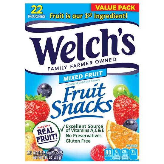 Order Welch's Mixed Fruit Flavored Fruit Snacks Pouches, 22 CT food online from Cvs store, LOS ANGELES on bringmethat.com