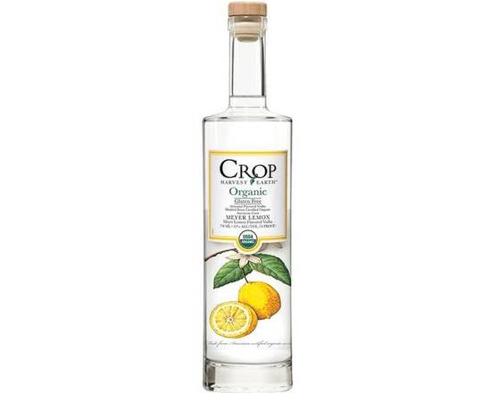 Order Crop Organic Meyer Lemon Vodka 750ml food online from Newport Wine & Spirits store, Newport Beach on bringmethat.com