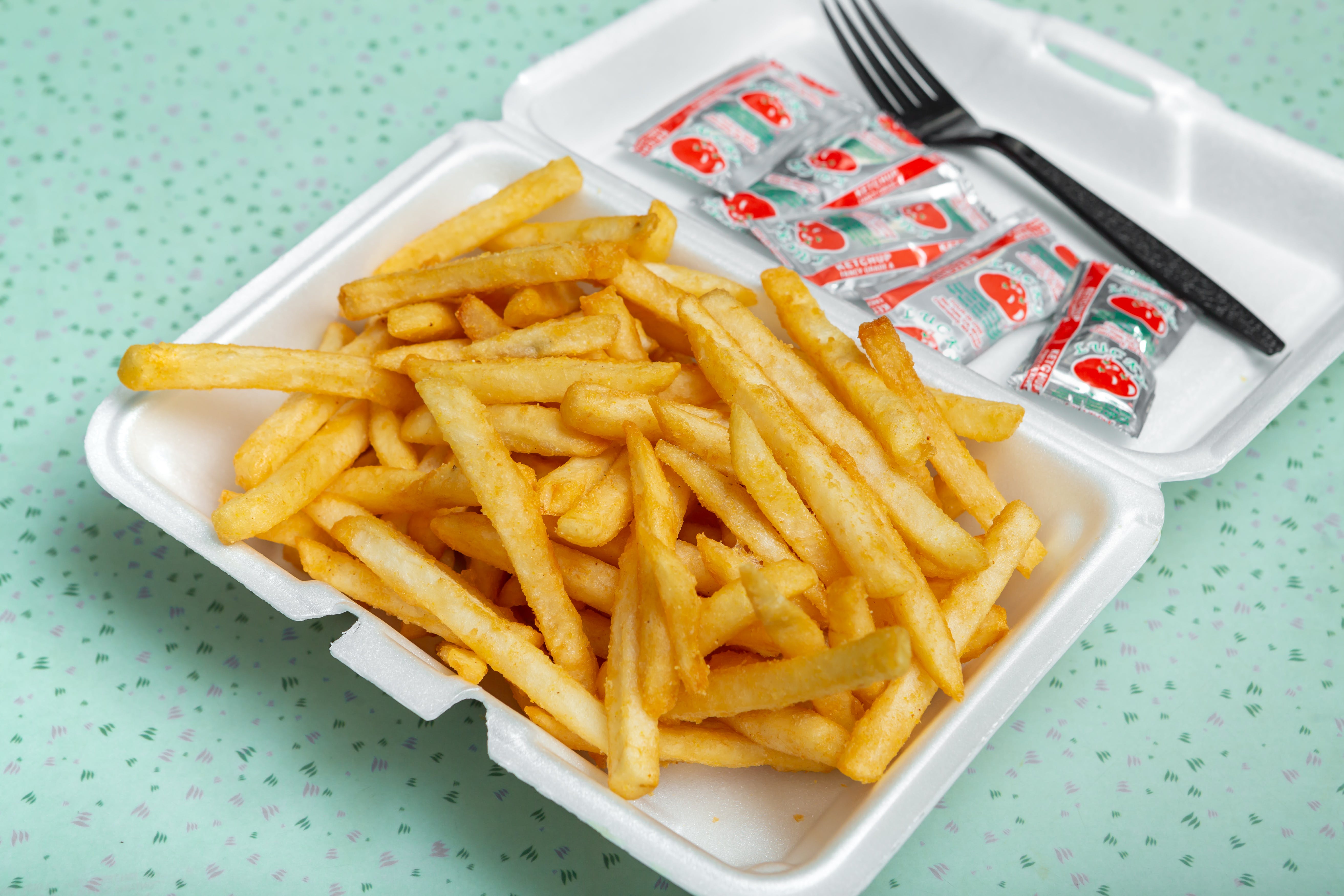 Order Shoe-String Fries - Small (Serves 1) food online from Lexington House Of Pizza store, Lexington on bringmethat.com