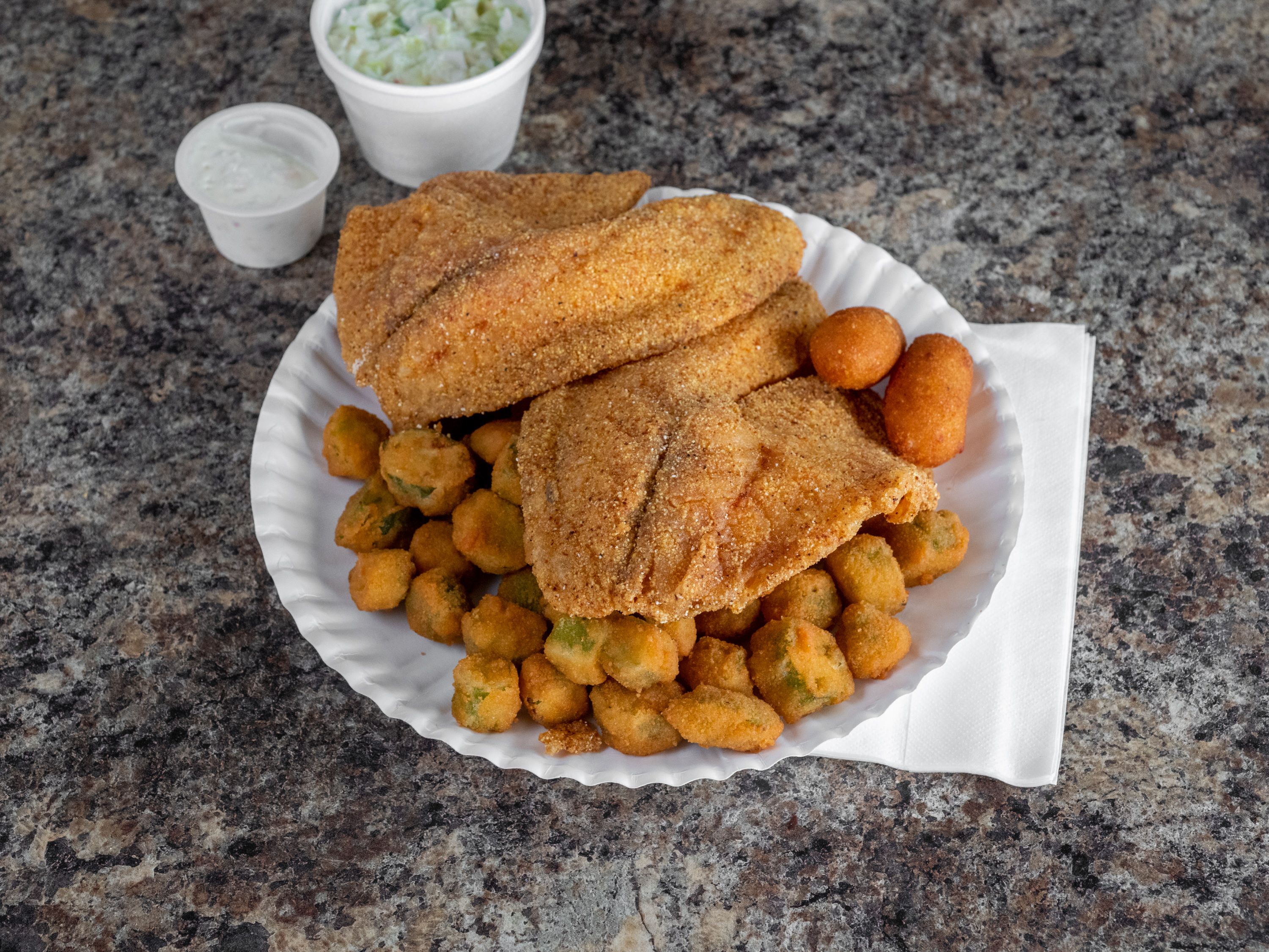 Order 2 Pieces Tilapia Cajun Grill food online from Sharks Fish & Chicken store, Warner Robins on bringmethat.com