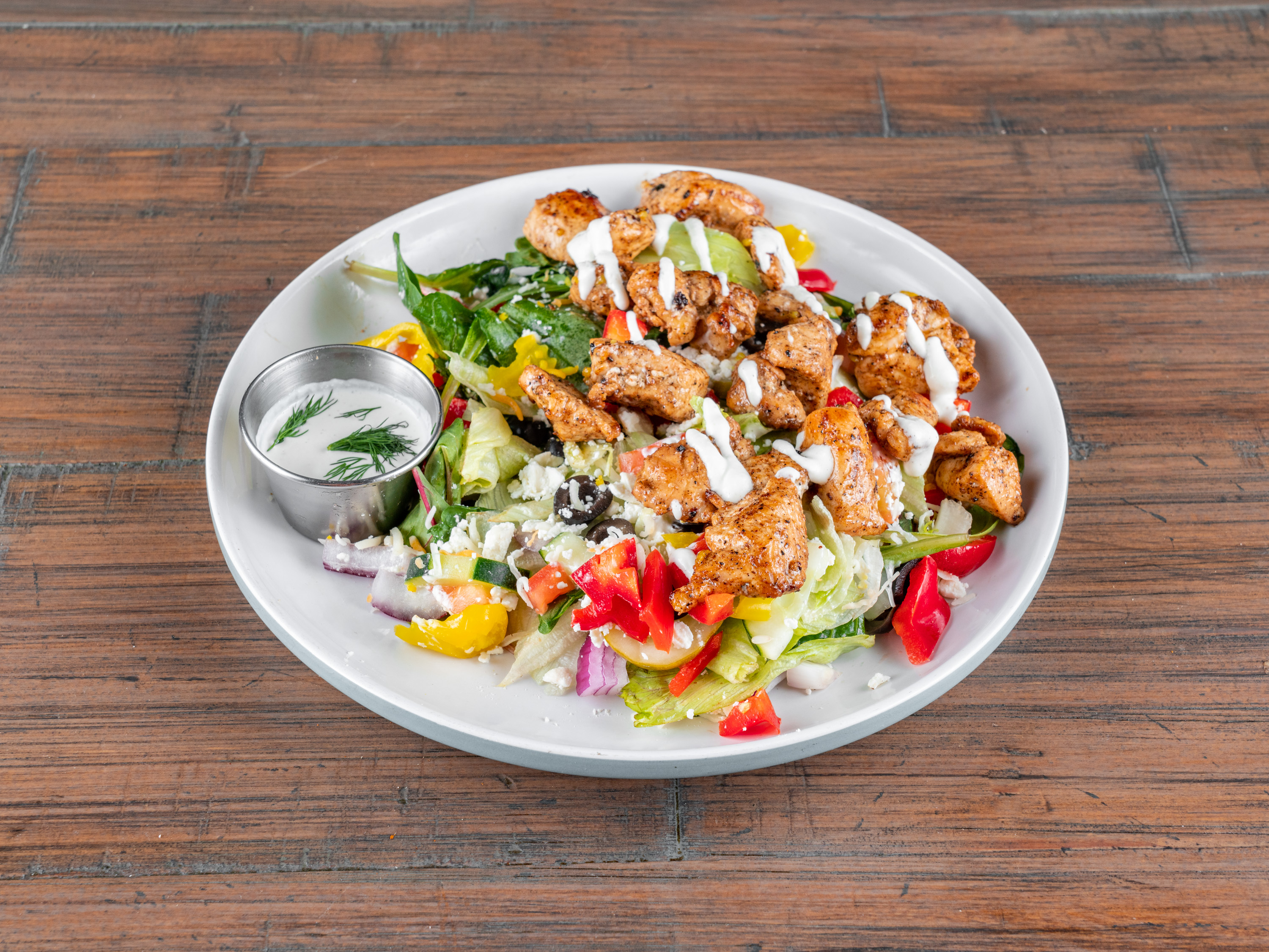 Order "The Nile" Salad Bowl  food online from Kenz Mediterranean Cuisine store, Houston on bringmethat.com