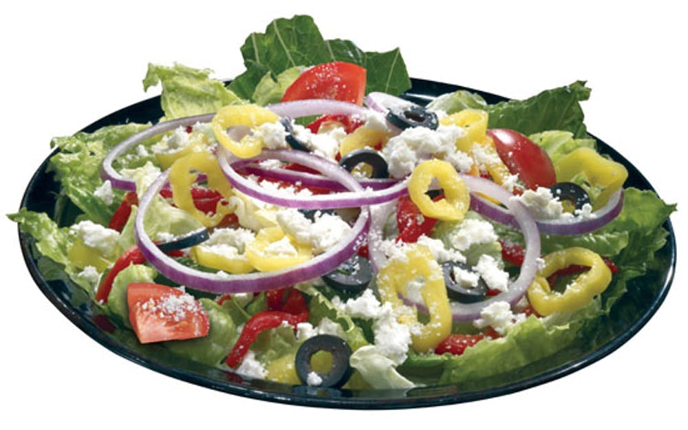 Order Mediterranean Salad - Regular food online from Vocelli Pizza store, Butler on bringmethat.com