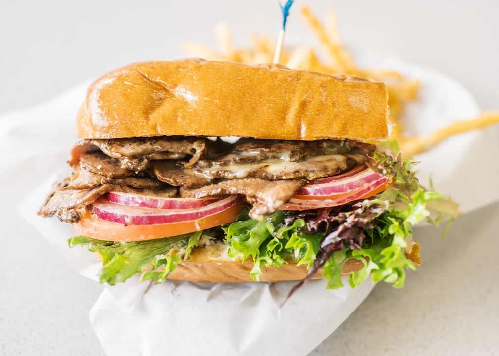 Order Steak Sandwich food online from Leatherby Family Creamery store, Citrus Heights on bringmethat.com