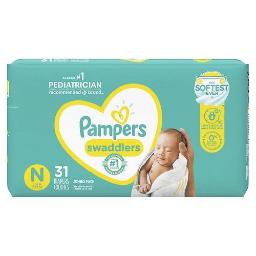 Order Pampers Swaddlers Diapers Newborn - 84.0 ea food online from Walgreens store, LOCKPORT on bringmethat.com