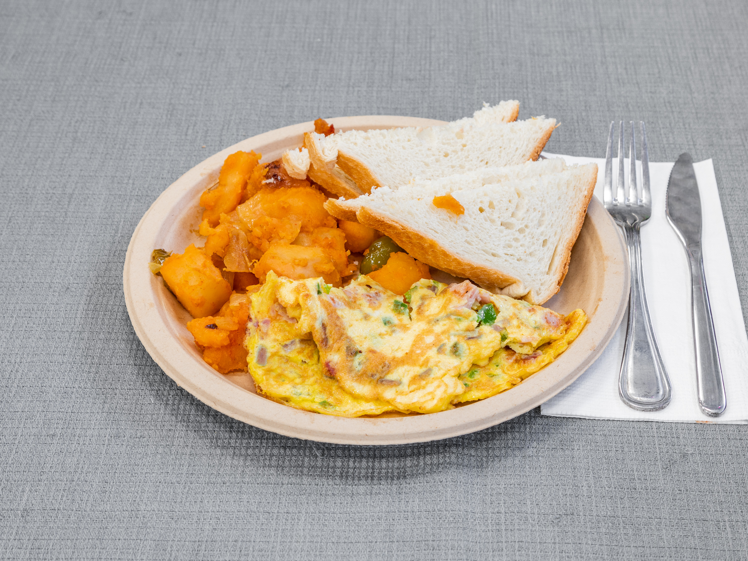 Order Western Omelette food online from Panini Grill store, New York on bringmethat.com