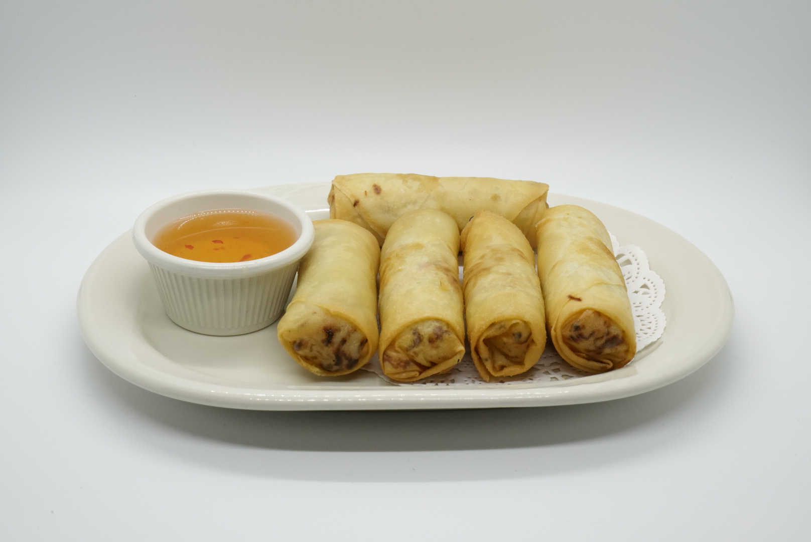 Order 1. Five Pieces Thai Egg Rolls food online from Royal Orchid Thai Restaurant store, Riverside on bringmethat.com