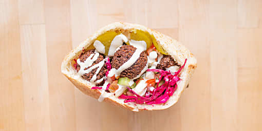 Order Pita Sandwich food online from Sababa store, San Francisco on bringmethat.com