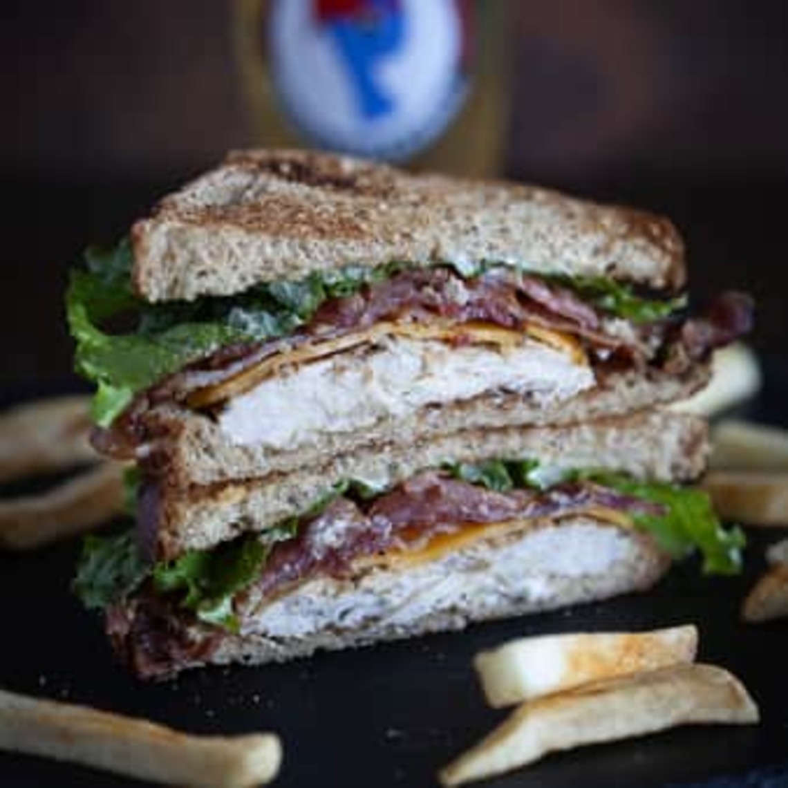 Order Chicken Club Sandwich food online from The Post Sports Bar & Grill store, Creve Coeur on bringmethat.com