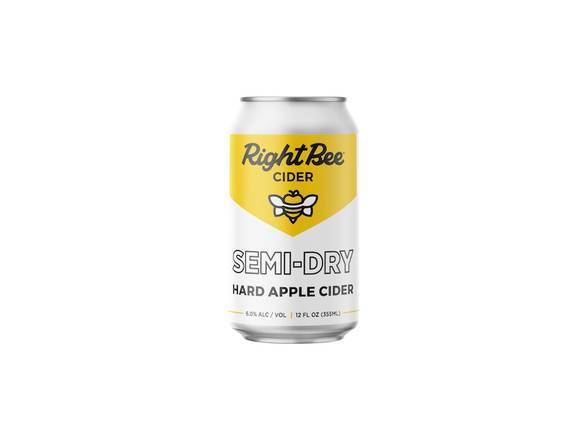Order Right Bee Cider Semi-Dry - 6x 12oz Cans food online from Rayan Discount Liquors store, CHICAGO on bringmethat.com