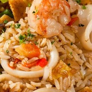 Order Seafood Arroz Chaufa food online from Peru Gourmet store, Houston on bringmethat.com