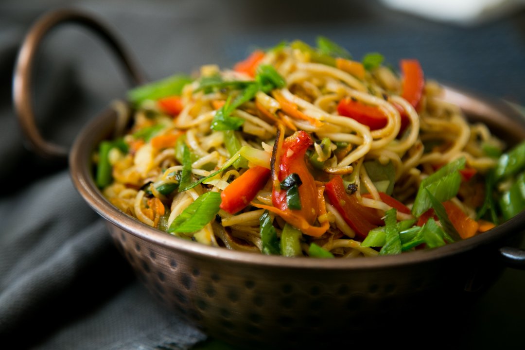 Order Hakka Noodle Vegetable food online from Guru Palace store, North Brunswick on bringmethat.com