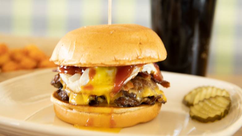 Order Early Riser Burger food online from Truland Burgers & Greens store, Chandler on bringmethat.com