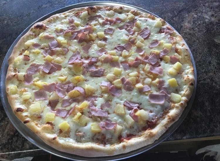 Order Hawaiian Pizza - Small 12'' (6 Slices) food online from Douglass Pizza & Grill store, Somerset on bringmethat.com