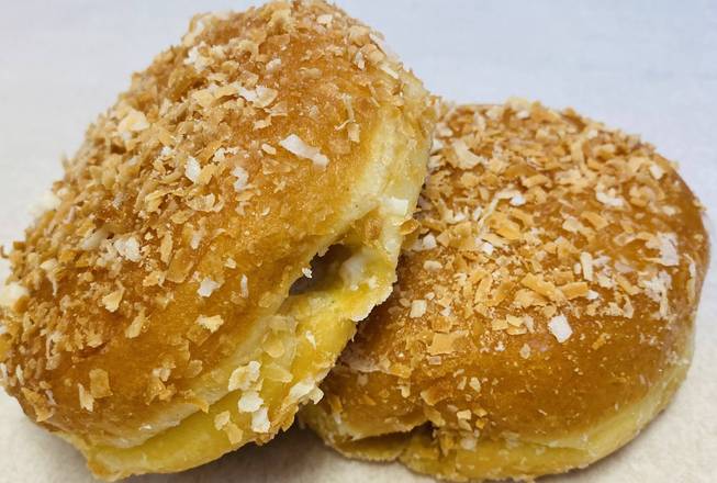 Order Toasted Coconut Cream Filled Donut food online from Bosa Donuts store, Phoenix on bringmethat.com