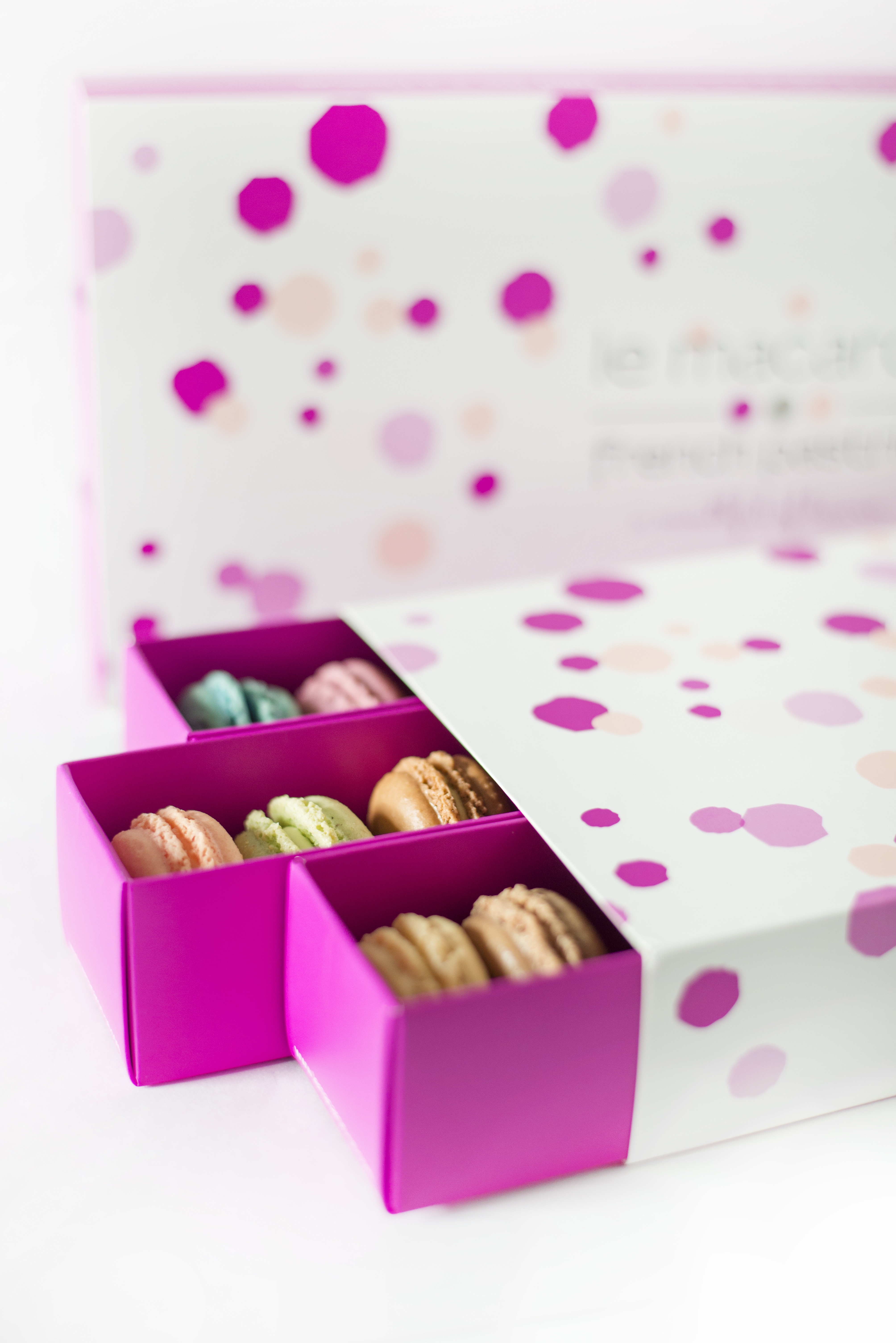 Order Box of 36 Count food online from Le Macaron French Pastries store, San Diego on bringmethat.com