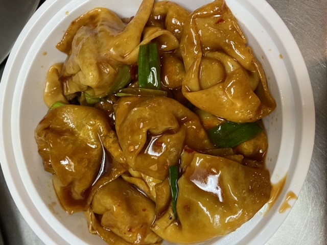 Order Szechuan Pan Fried Wonton food online from New Hunan Wok store, Brooklyn on bringmethat.com