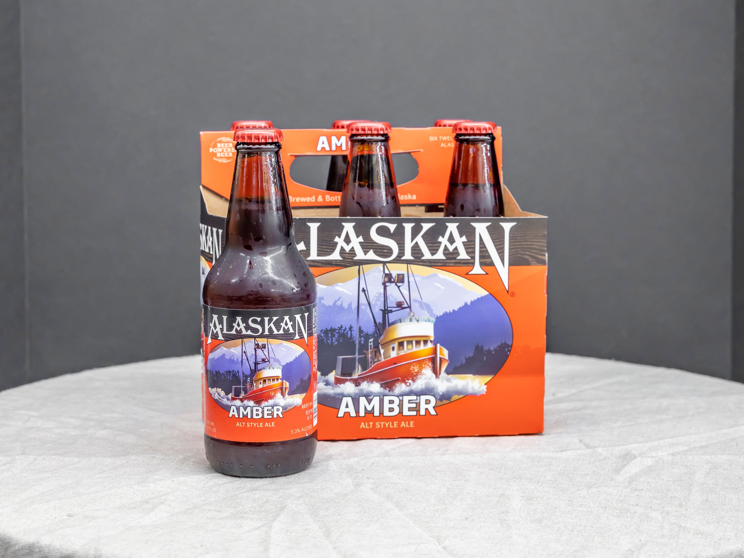 Order 6 Pack 12 oz. Bottled Alaskan Amber food online from Bistro Liquor store, Huntington Beach on bringmethat.com