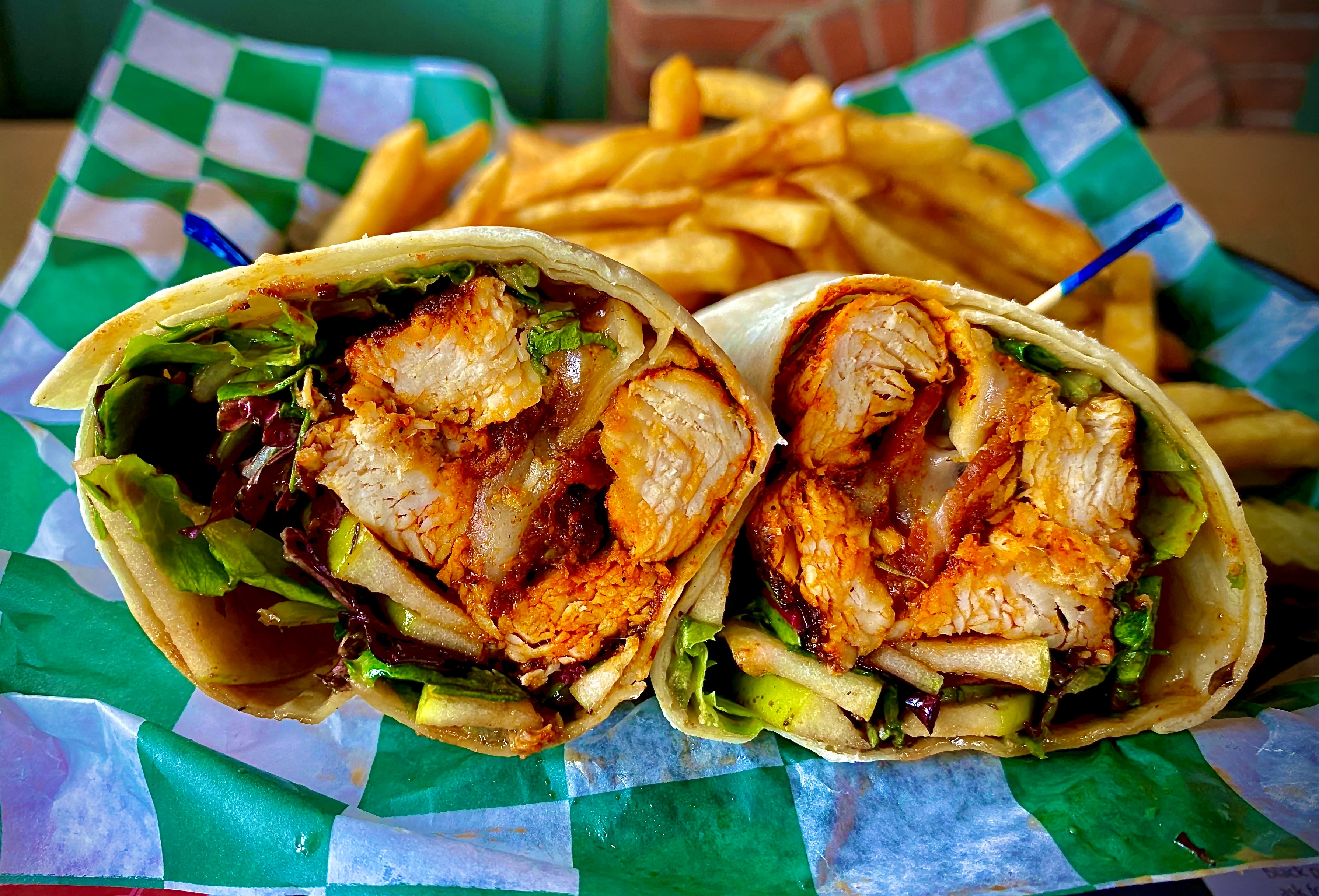 Order Blackened Chicken Wrap food online from Ciconte Pizzeria Gibbstown store, Greenwich Township on bringmethat.com