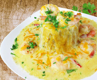 Order LULAS SPECIAL MOFONGO with Shrimp  food online from Lula's Latin Cuisine store, Bergenfield on bringmethat.com