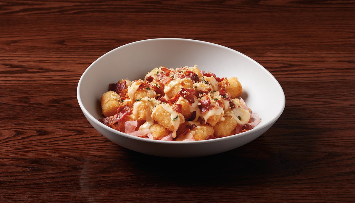 Order Cheese & Bacon Tots food online from Wahlburgers store, Olathe on bringmethat.com