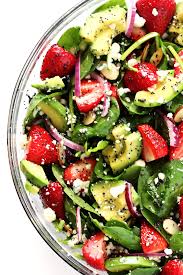 Order Strawberry Salad food online from Cafe Meridian & Catering store, Durham on bringmethat.com