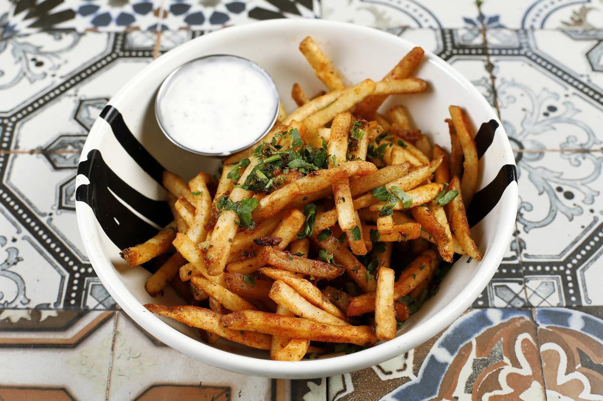 Order Turkish Spiced Fries food online from Troya store, San Francisco on bringmethat.com