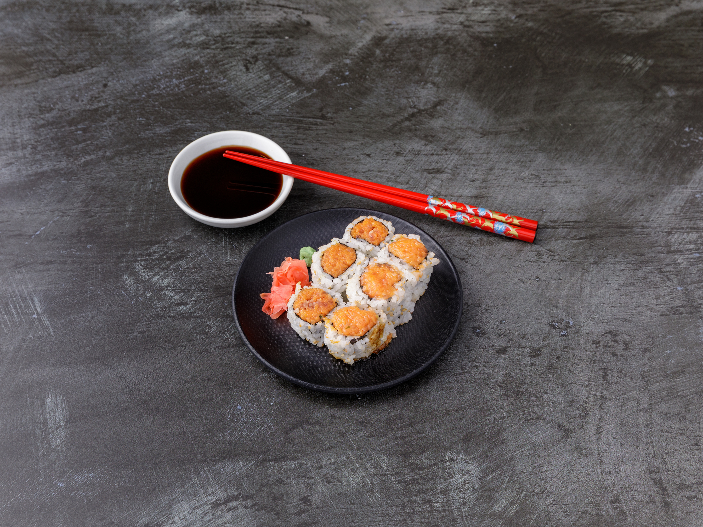 Order Spicy Salmon Roll food online from Ginza Japanese Restaurant store, Budd Lake on bringmethat.com