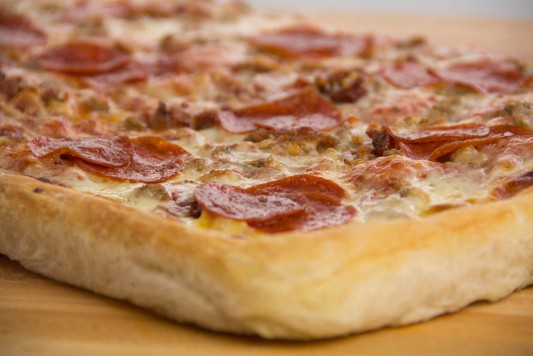 Order 3 Meat Combo Pizza food online from Westgate Pizza store, Youngstown on bringmethat.com